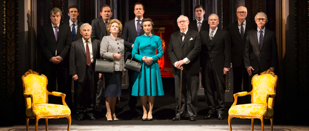 The-Queen-(Kristin-Scott-Thomas)-with-prime-ministers-in-The-Audience--Photo-credit-Johan-Persson-cut