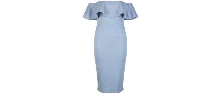 New-Look-Blue-bardot-frill-dress-£14