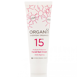 Organii-Anti-Ageing--facial-Sun-Milk-SPF-15-£12