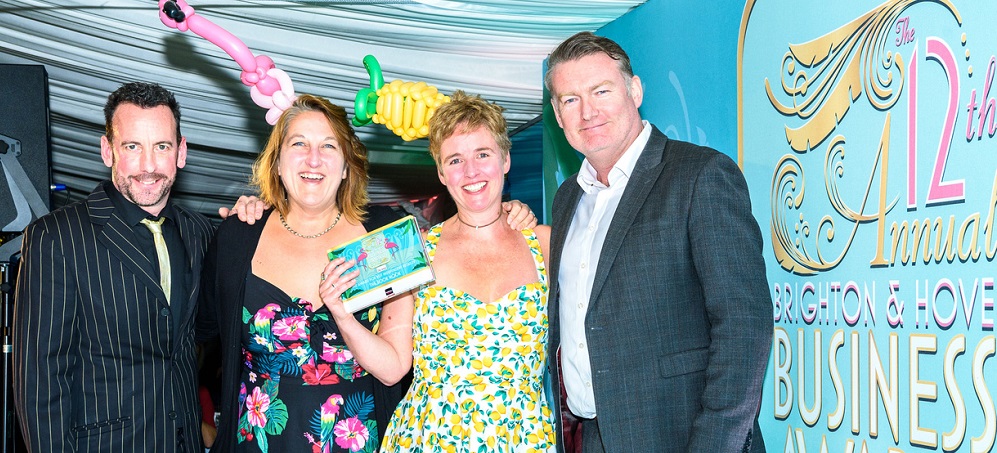 The Award for Best Independent Retailer won by the Book Nook sponsored by Churchill Square Title Sussex Magazine www.titlesussex.co.uk