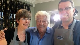 Sam and Neil Bilton with the legendary Antonio Carluccio on Title Sussex Magazine www.titlesussex.co.uk