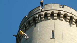 Abseil down Arundel Castle for Chestnut Tree charity Title Sussex Magazine www.titlesussex.co.uk