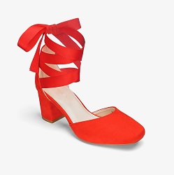 JD Williams Red Wrap Around Block Heel £30 Title Sussex Magzine Frida Kahlo inspired fashion www.titlesussex.co.uk