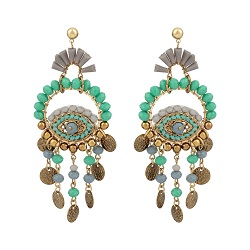 Oliver Bonas Oko Beaded Eye, Disc Drop Earrings £24 Title Sussex Magazine Frida Kahlo inspired fashion www.titlesussex.co.uk