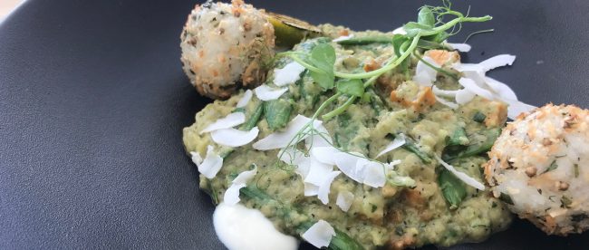 Vegan aubergine coconut and peanut curry at the Grand Brighton review on Title Sussex Magazine www.titlesussex.co.uk