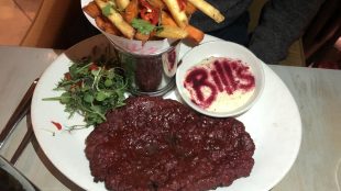 Bill's beetroot steak and fries veganuary menu www.titlesussex.co.uk