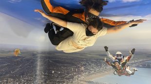 Skydiving illusion for Paradox Place on www.titlesussex.co.uk