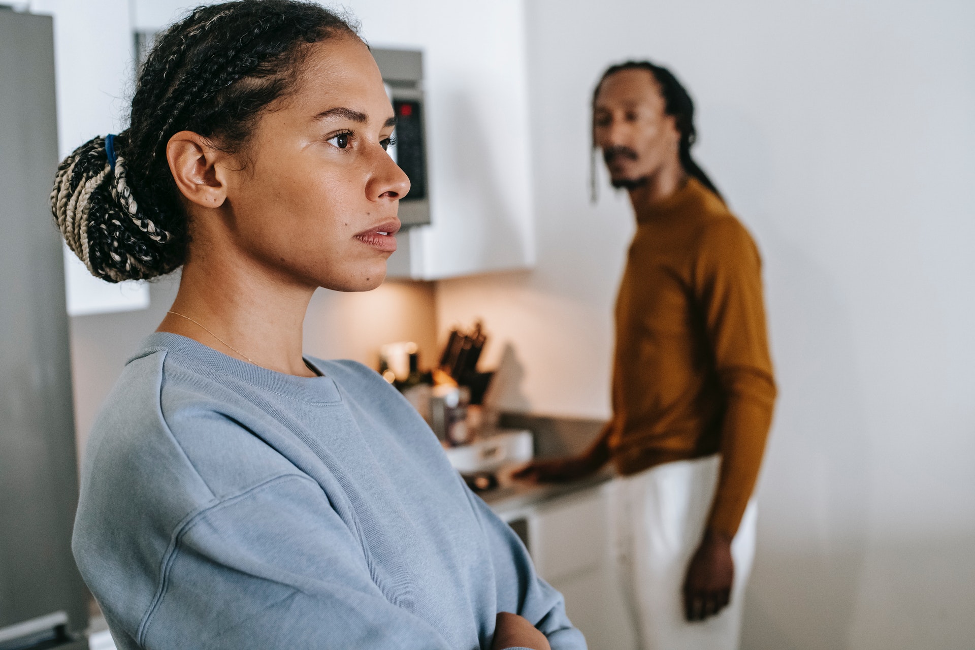 unhappy couple