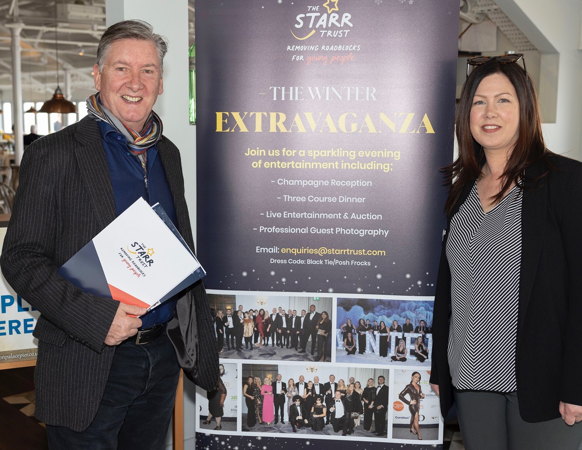 Figure Skating Olympian and Patron Robin Cousins with Gemma King of Starr Trust for Title Sussex www.titlesussex.co.uk