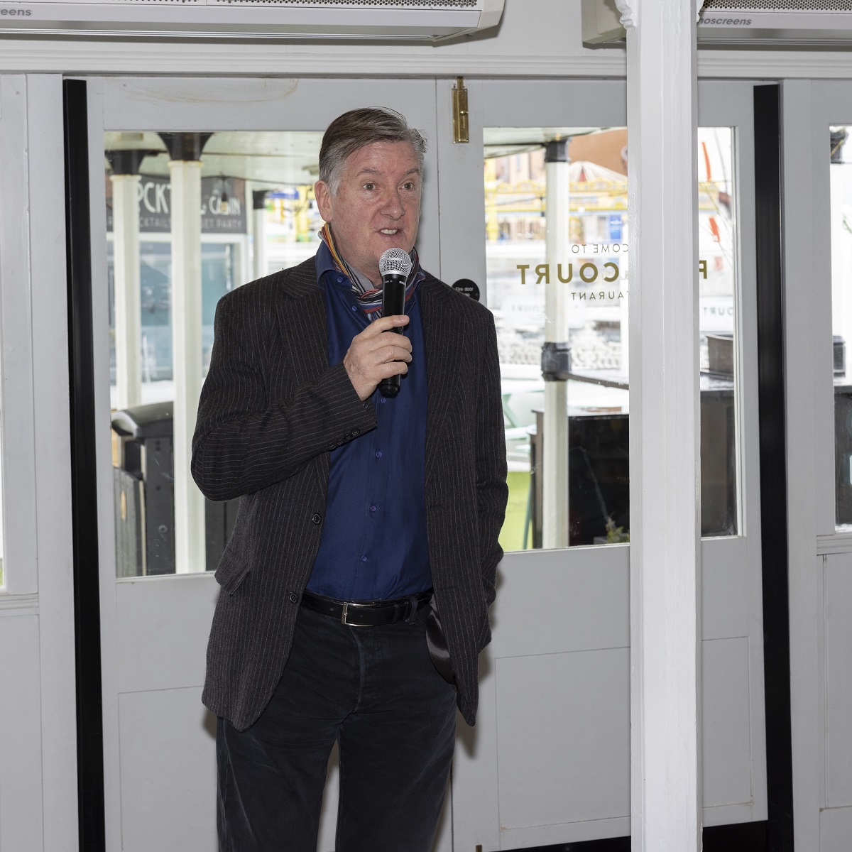 Robin Cousins talks to guests about Starr Trust for Title Sussex www.titlesussex.co.uk