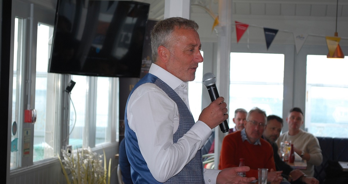 Starr Trust Founder Rob Starr addresses VIP Guests for Title Sussex www.titlesussex.co.uk