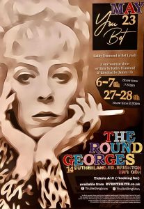 Poster featuring details of You Bet show at Brighton Fringe Festival May 2023, link at foot of article for tickets