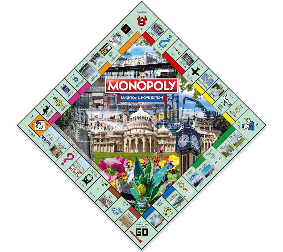 Brighton and Hove monopoly board