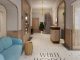 Image shows artist's impression of what the new hotel reception will look like, light and airy
